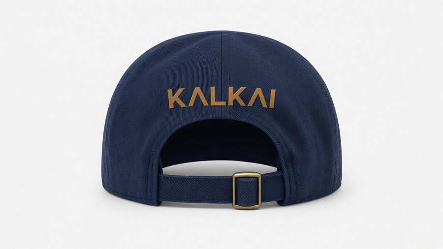 The Peninsula Cap, back: flat KALKAI wordmark